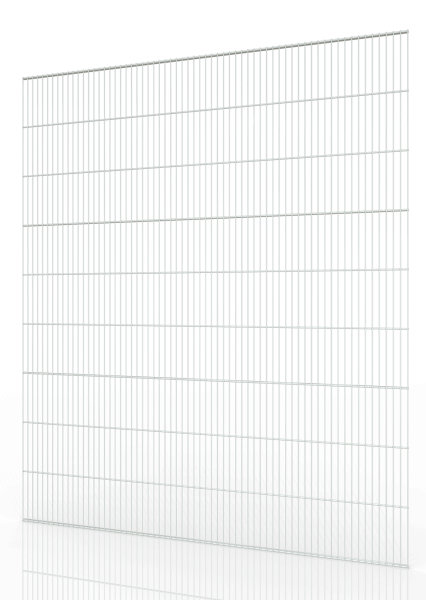 Gittertrennwand für Lagereinhausung ECONFENCE® BASIC LINE 1500x2000mm RAL-7035