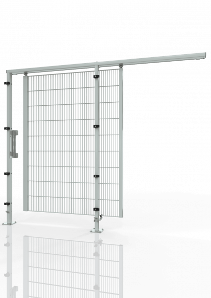 Schiebetür für Gittertrennwand ECONFENCE® BASIC LINE GH01 1200x2200 RAL7035