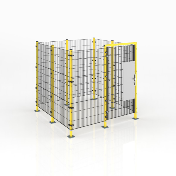 Maschinen-Schutzgitter, SYSTEMBAUKASTEN ECONFENCE® BASIC LINE 2000x2000