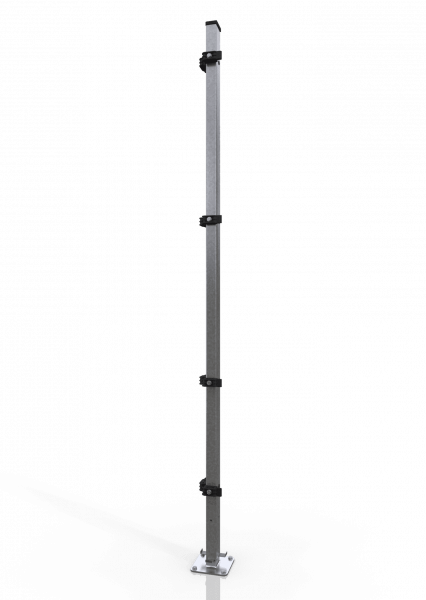 Universal-Eckpfosten für Gittertrennwand - Datencenter ECONFENCE® BASIC LINE ZINK 60x40x2400MM